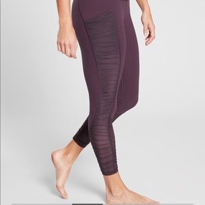 Athletes Mesh Me Up Purple Tights/Leggings. Size L